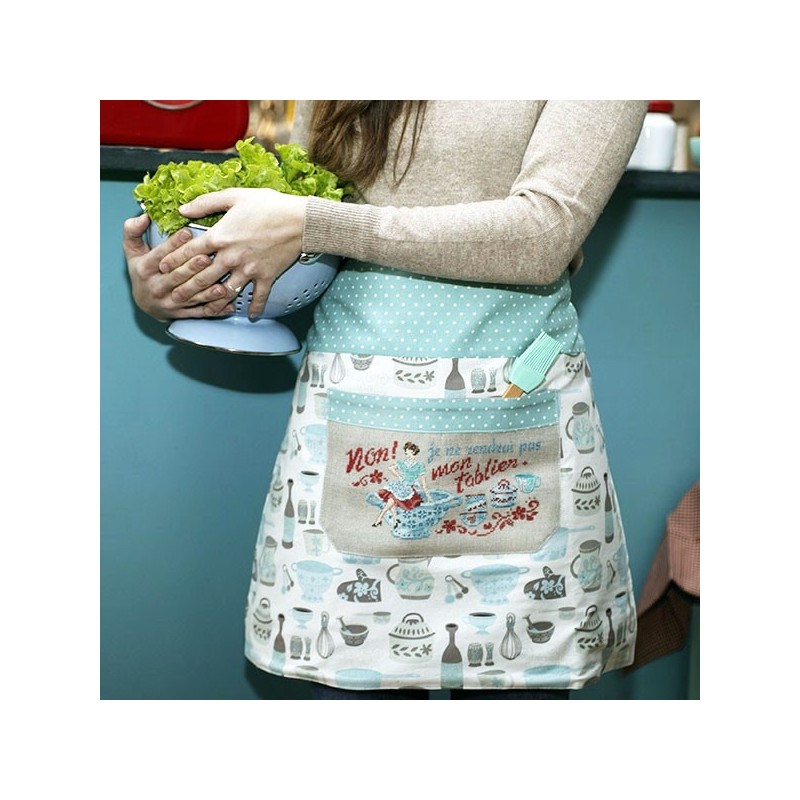 Linen « Oh non ! » Waist apron