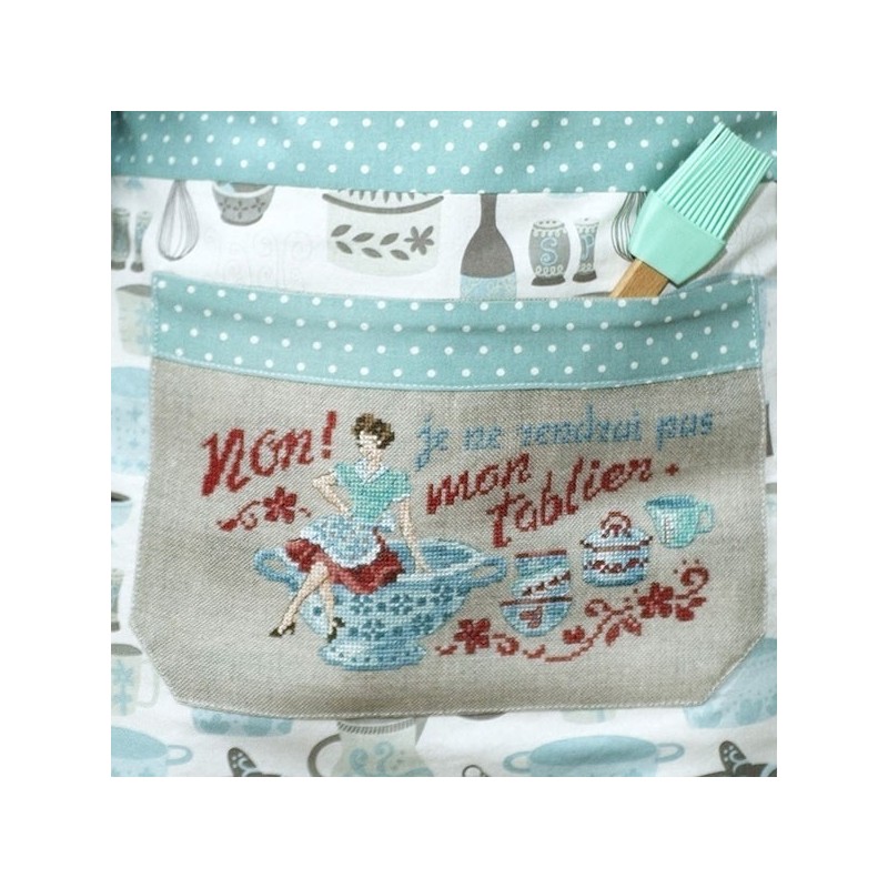 Linen « Oh non ! » Waist apron