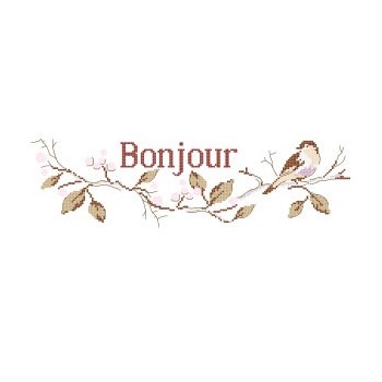 Grille «Un oiseau sur la branche»