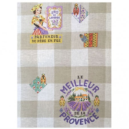 Aïda « Lavender water » Tea towel