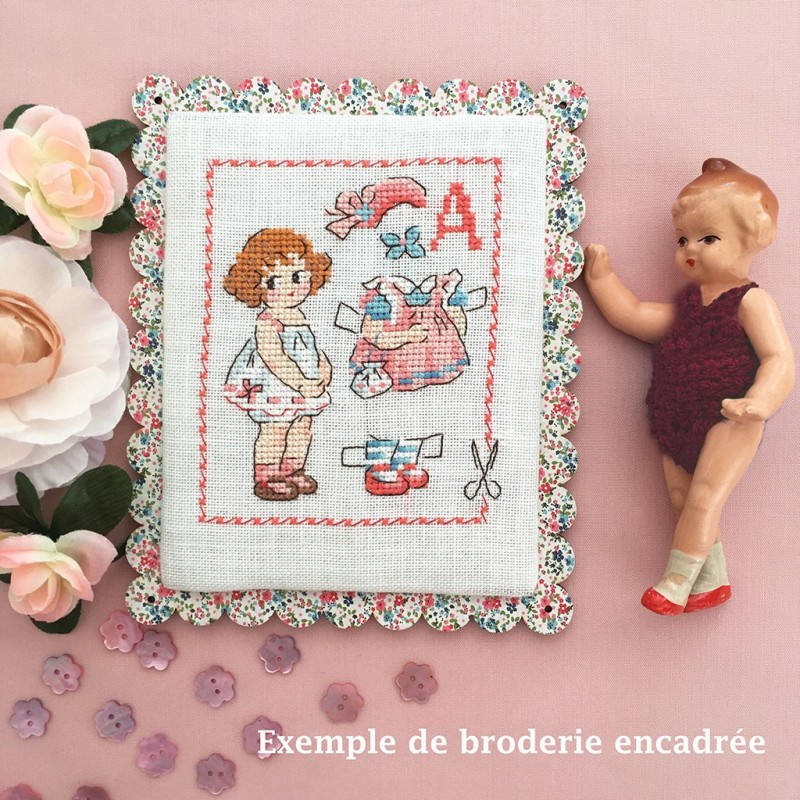 Cadre festonné «Myosotis»