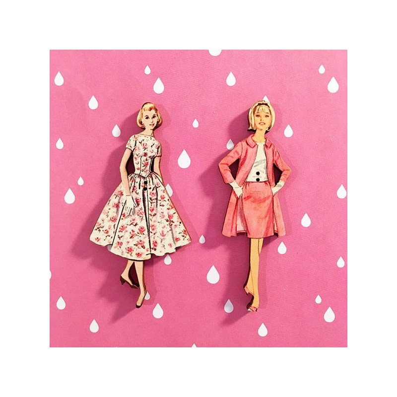 2 buttons « Annick et Veronique »