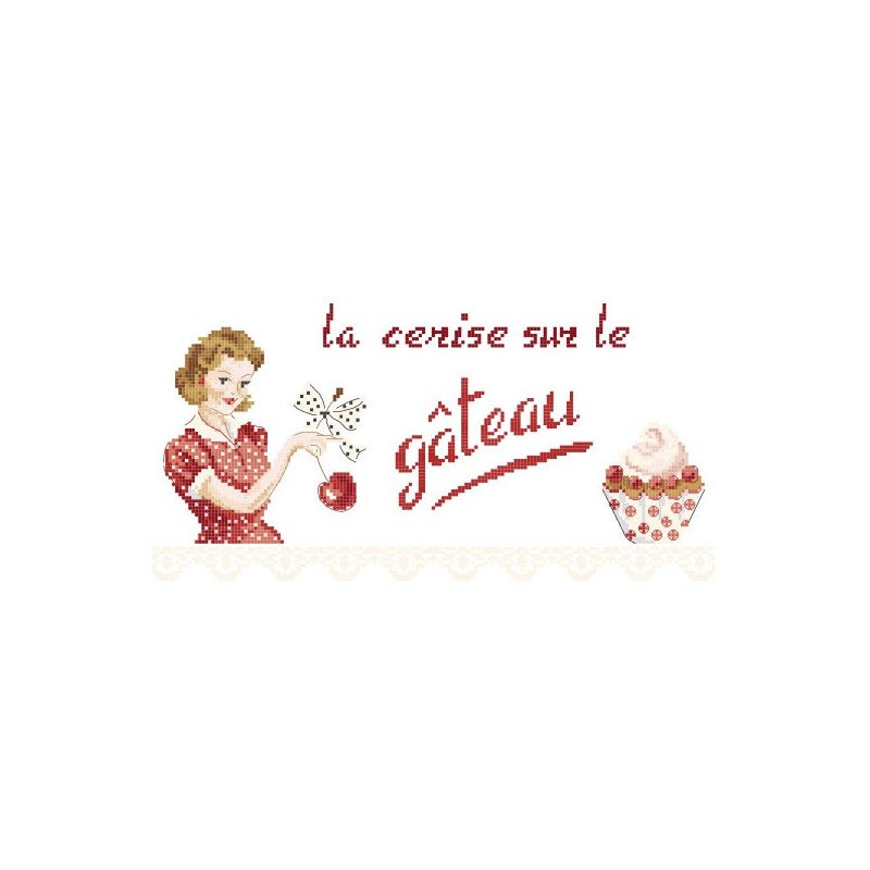 Grille Cerise Sur Le Gateau Les Brodeuses Parisiennes