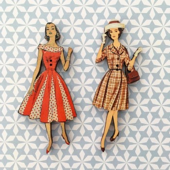2 buttons « Amanda et Victoria »