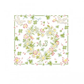 « Cœur de pâquerettes »  + Little alphabet chart