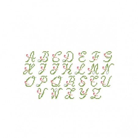« Cœur de pâquerettes »  + Little alphabet chart