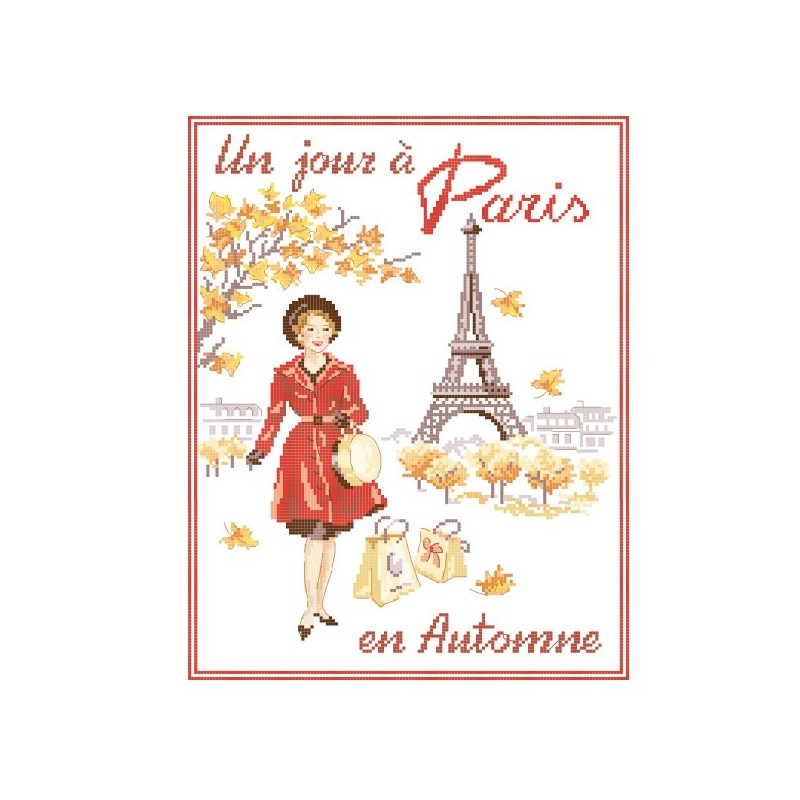 Grille «Un jour à Paris en Automne»