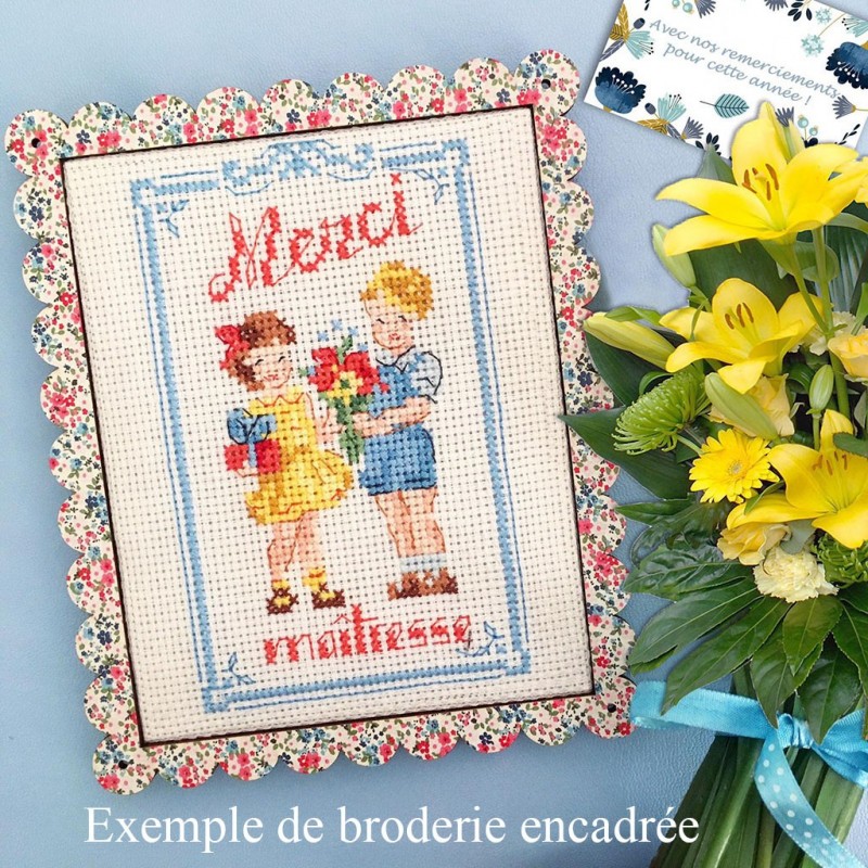 Cadre festonné «Myosotis»