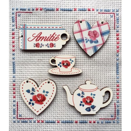 5 boutons « DIGOIN » N°2 5 boutons « DIGOIN » N°2