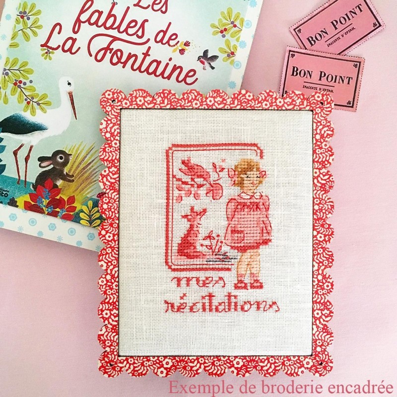 «Coquelicot» Scalloped Frame