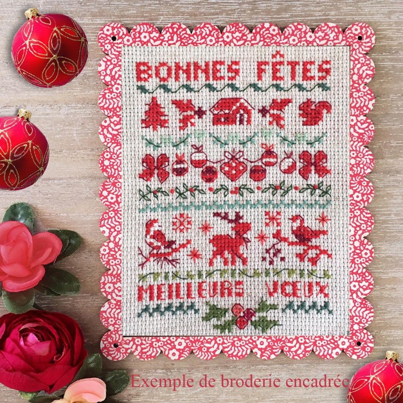 «Coquelicot» Scalloped Frame