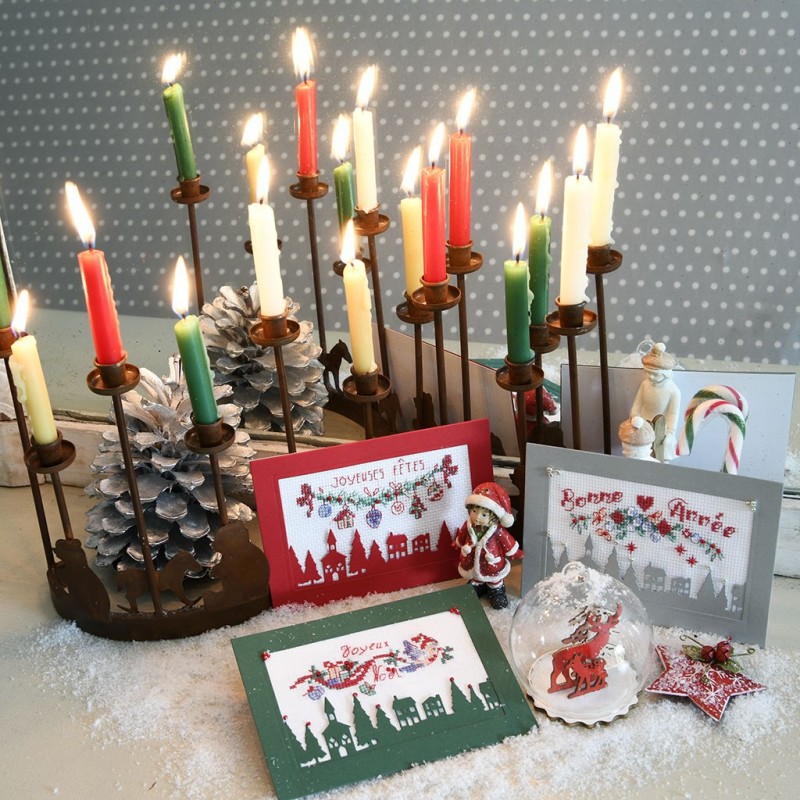 3 Greeting cards to embroider