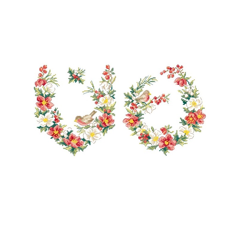 2 grilles « Guirlandes d’hellébores »