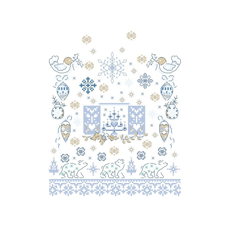 Grille « Sampler nordique bleu »