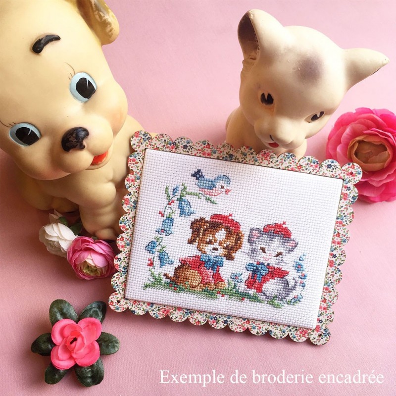 Cadre festonné «Myosotis»