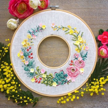 Lin : Semi-kit « Couronne d'hiver »