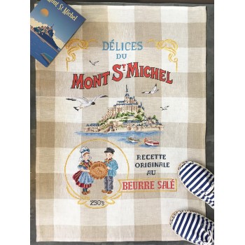 Linen « Mont Saint-Michel » Tea towel