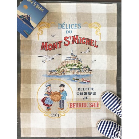 Aïda « Mont Saint-Michel » Tea towel