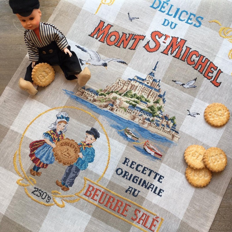 Aïda «Mont Saint-Michel» Tea towel