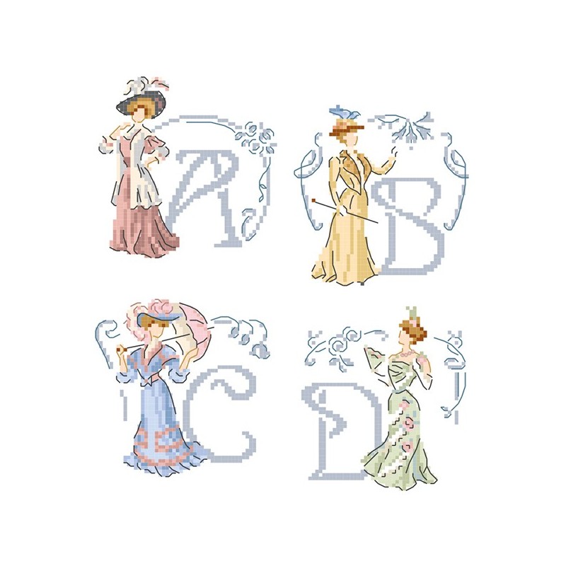 «Belle époque» Alphabet Chart