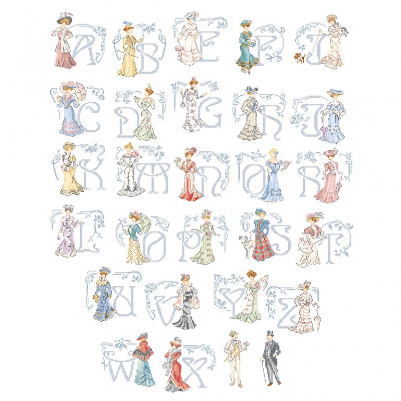 «Belle époque» Alphabet Chart