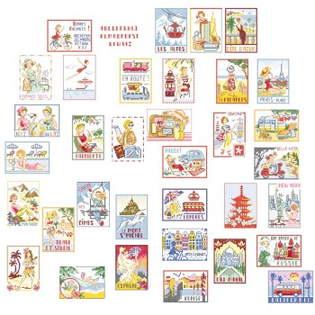 The Grand Story «Vacances Vintage» in ATC format