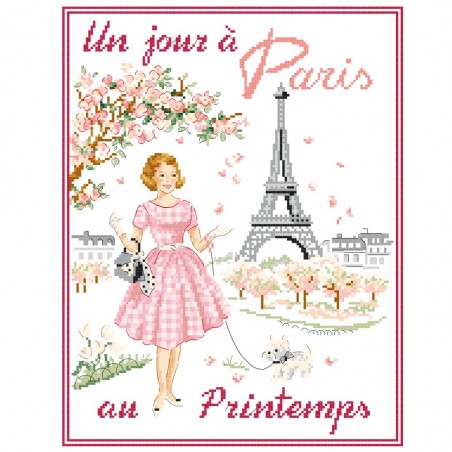 Grille « Un jour à Paris au printemps »