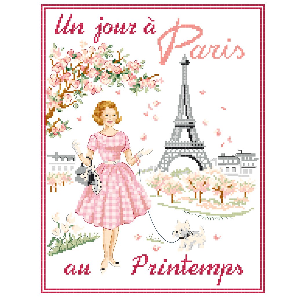 Un Jour A Paris Au Printemps Chart Les Brodeuses Parisiennes