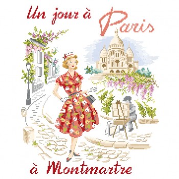 Grille «Un jour à Paris à Montmartre»