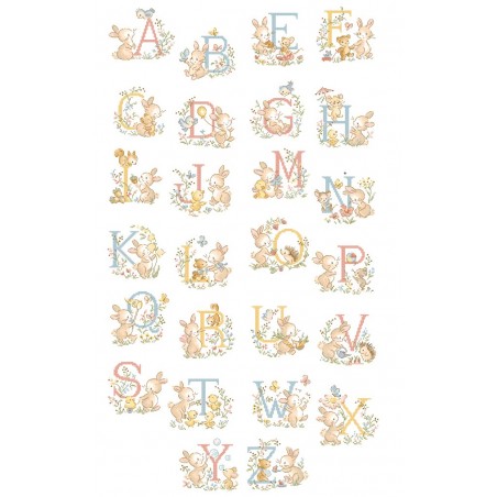 «Bunny rabbit » Alphabet Chart