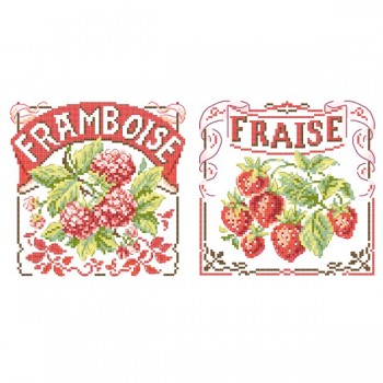 2 grilles « Fruits rouges »