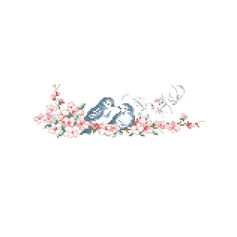 Grille « Duo d'oiseaux »