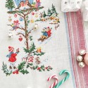 Aïda  «  Le nichoir de Noël  » Tea towel