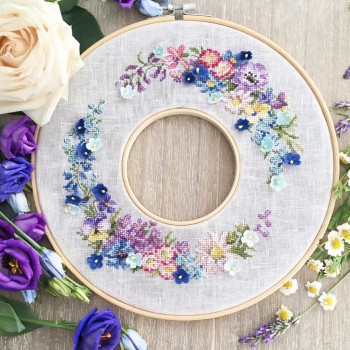 Linen Half-kit «Summer wreath»