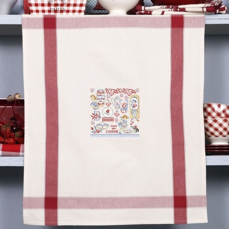 Aïda «Digoin» Tea Towel Aïda «Digoin» Tea Towel