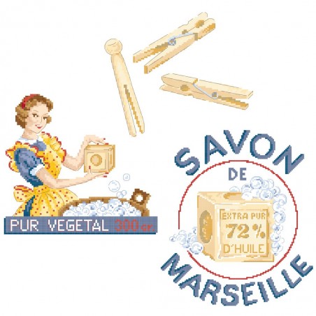 Grille «Savon de Marseillel»