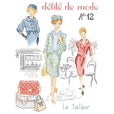 Grille : Défilé de mode N°12  « Le tailleur »