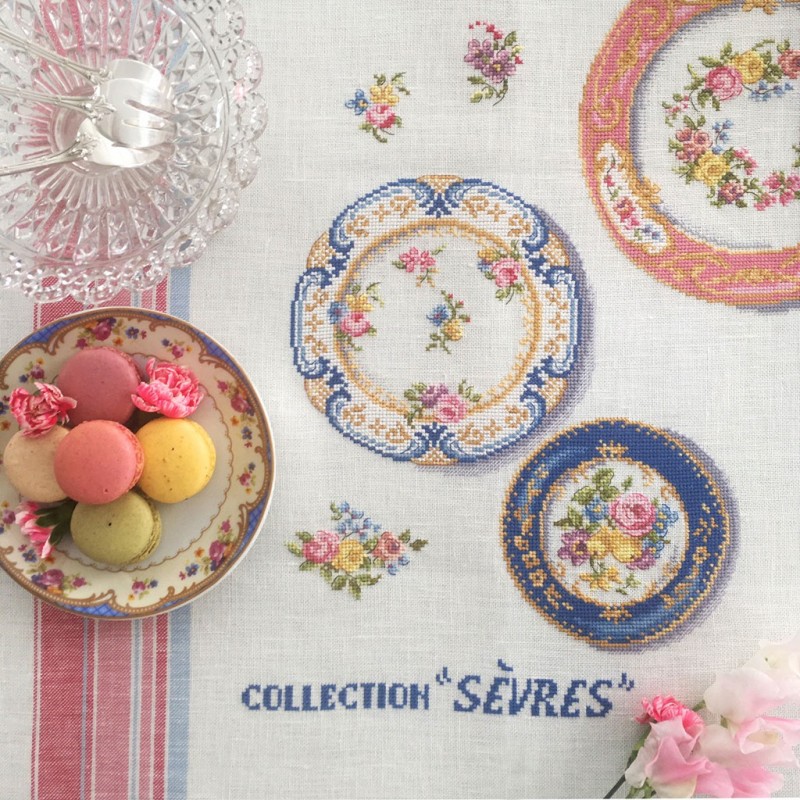 Lin : Torchon «Collection Sèvres»