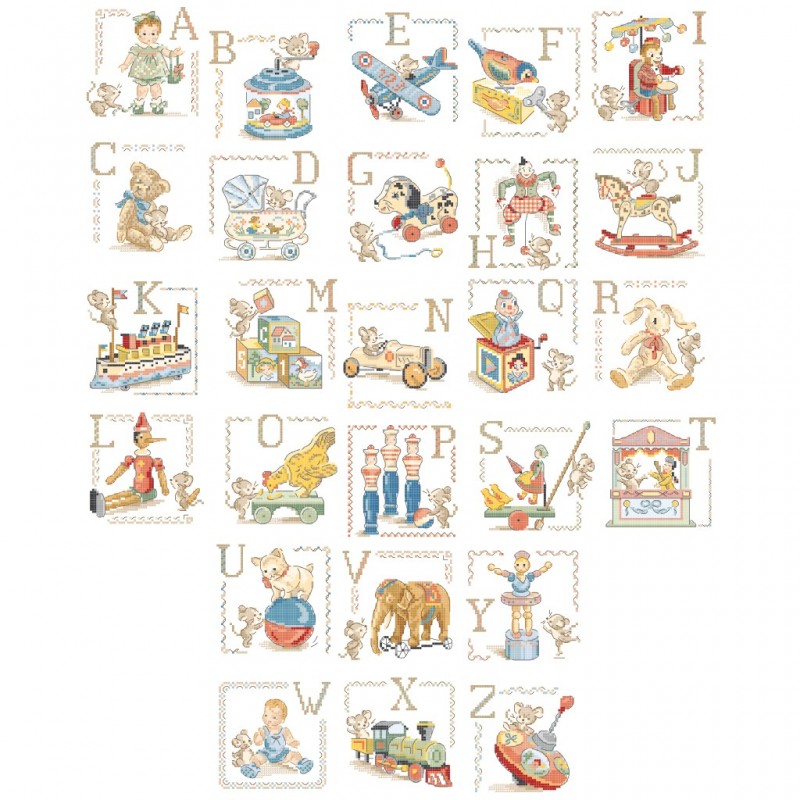 Le grand Alphabet «Jouets anciens»