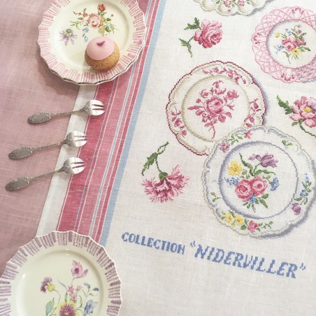 Linen «Niderviller Collection» Tea towel