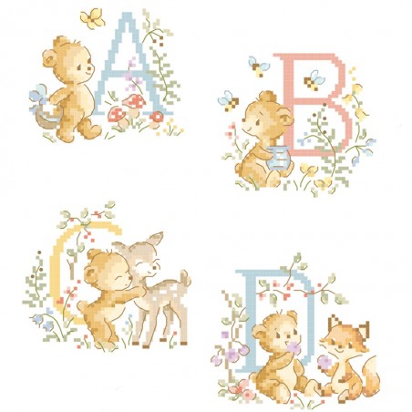 «Teddy bear» Alphabet Chart