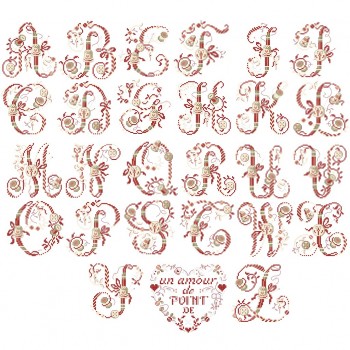 «La brodeuse» Alphabet chart