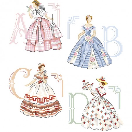 « Crinoline » Alphabet Chart