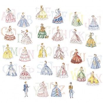 «Crinoline» Alphabet Chart