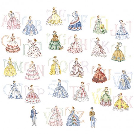 « Crinoline » Alphabet Chart