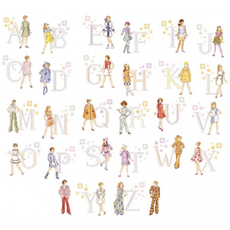 « Seventies » Alphabet Chart « Seventies » Alphabet Chart