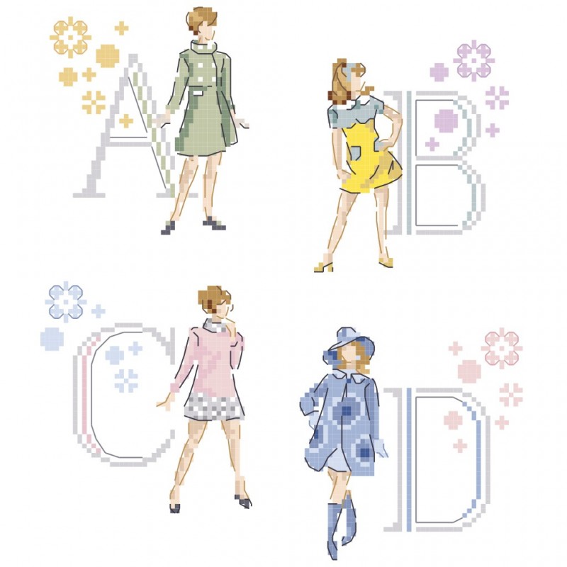 «Seventies» Alphabet Chart