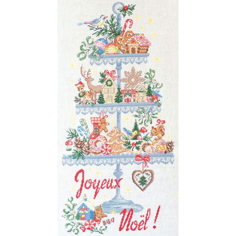 Linen «Noël gourmand» Tea towel