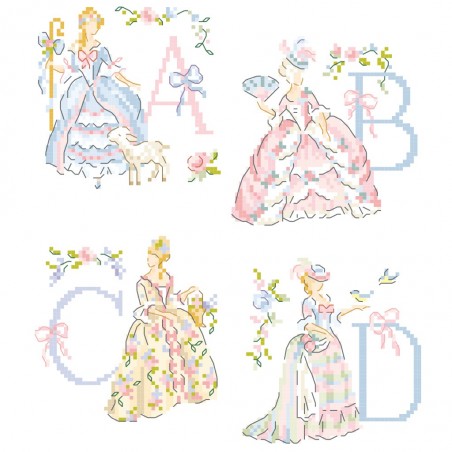 « Marie-Antoinette » Alphabet Chart