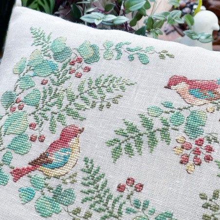 Aïda : Coussin « Jardin de velours »